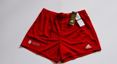 ADIDAS women's technical shorts - red-white color