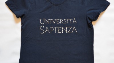T-shirt Donna con strass - blu
