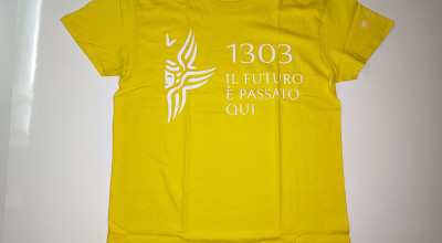 Yellow future cherub t-shirt